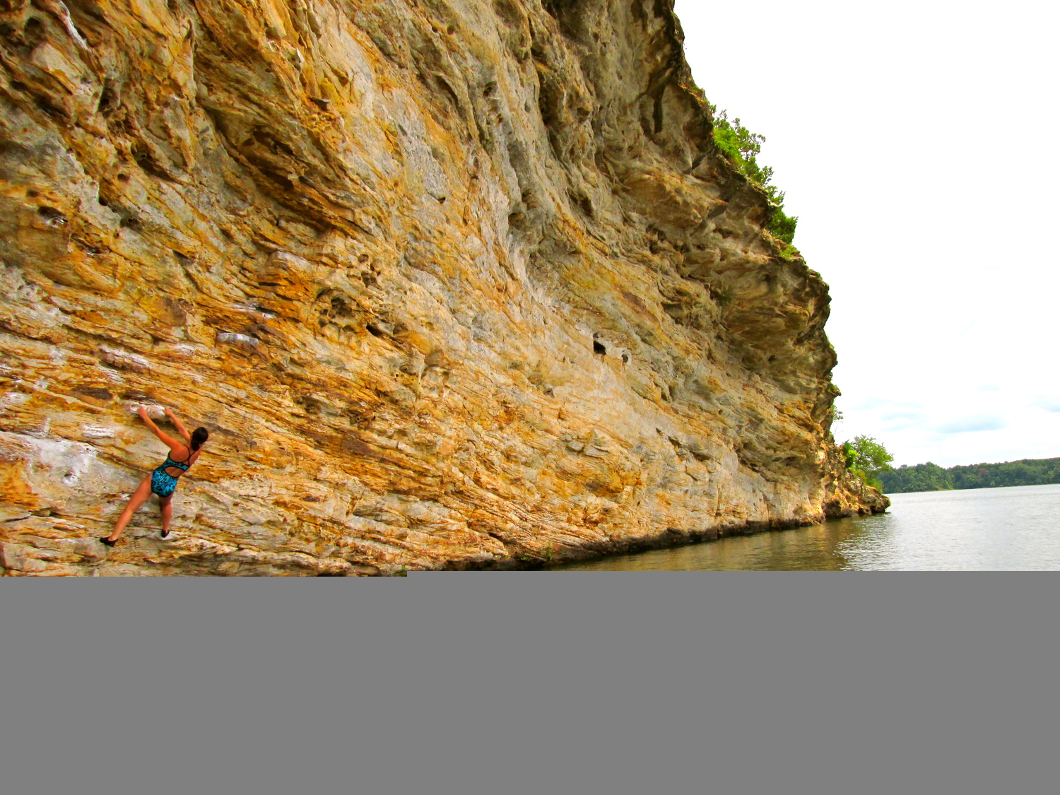 DEEP WATER SOLOING OVER LAKE KINKAID IN SOUTHERN ILLINOIS - PHOTO TAKEN BY DANNY STIRTON