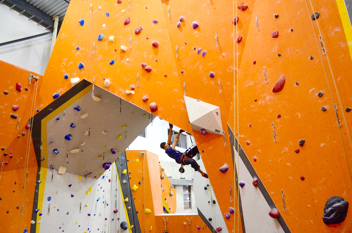 Hard hat tour of the First Ascent Peoria rock climbing gym